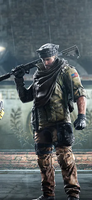 Intense Action In Rainbow Six Siege: Maverick Wallpaper Wallpaper