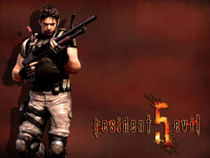 Intense Action In Resident Evil 5: Chris Redfield And Sheva Alomar Battling Enemies Wallpaper