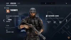 Intense Action With Thermite In Rainbow Six Siege Wallpaper