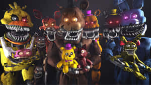 Intense And Frightening Fnaf Showdown Wallpaper