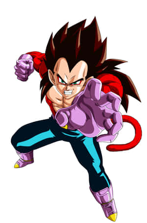 Intense And Powerful Vegeta Super Saiyan 4 Wallpaper