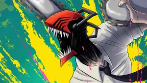 Intense And Vibrant Chainsaw Man Profile Picture Wallpaper