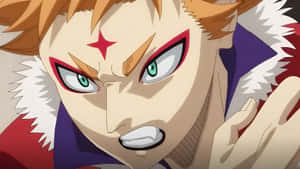 Intense Anime Character Close Up Wallpaper