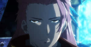 Intense Anime Character Gaze Wallpaper
