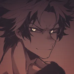 Intense Anime Character Glare Wallpaper