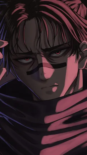 Intense Anime Character Portrait Wallpaper