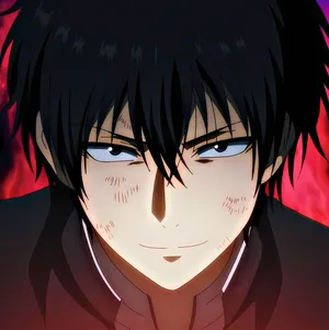 Intense Anime Character Portrait Wallpaper