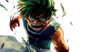 Intense Anime Hero Artwork Wallpaper