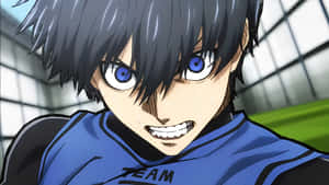 Intense Anime Soccer Player Wallpaper