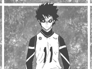 Intense Anime Soccer Player Wallpaper