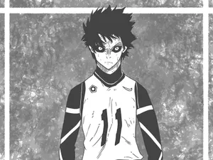 Intense Anime Soccer Player Wallpaper