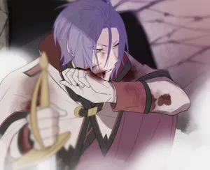 Intense_ Anime_ Swordfighter_ Julius Wallpaper