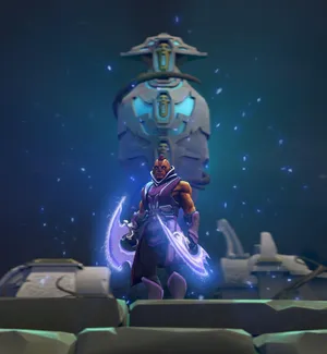 Intense Anti-mage In Action Wallpaper