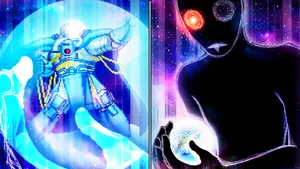 Intense Anti Spiral Battle Scene Wallpaper