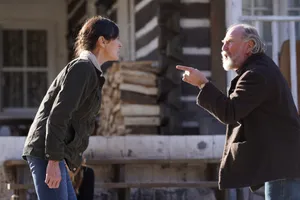 Intense Argument Outdoors Wallpaper