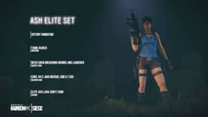 Intense Ash Gameplay In Rainbow Six Siege Wallpaper