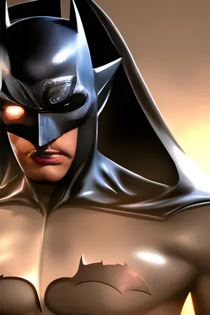 Intense Batman Closeup Wallpaper