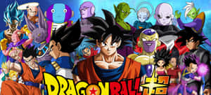 Intense Battle Between Universe 6 Warriors In Dragon Ball Super Wallpaper