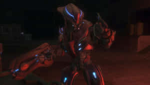 Intense Battle In Halo Covenant Universe Wallpaper