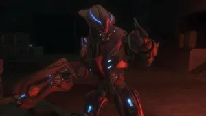 Intense Battle In Halo Covenant Universe Wallpaper