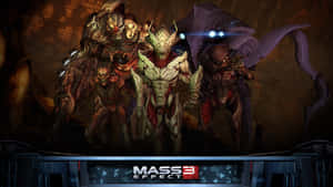 Intense Battle In Mass Effect Multiplayer Wallpaper