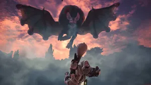 Intense Battle In Monster Hunter World Wallpaper