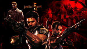 Intense Battle In Resident Evil 5 Wallpaper