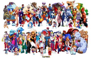 Intense Battle Of Marvel Vs Capcom Wallpaper