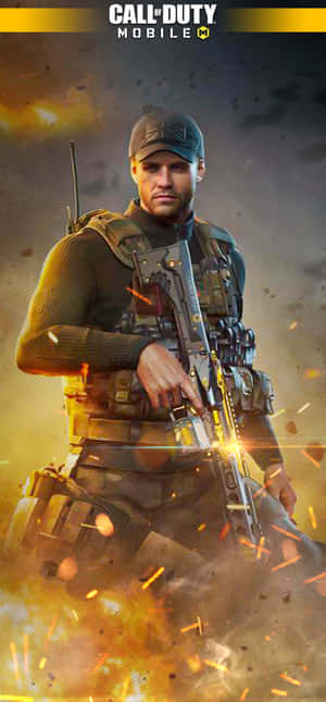 Intense Battle Ready Cod Mobile Character Skin Wallpaper