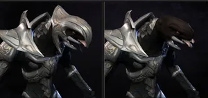 Intense Battle Scene Featuring Halo Arbiter Wallpaper