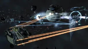 Intense Battle Scene In A Real-time Strategy Game Wallpaper