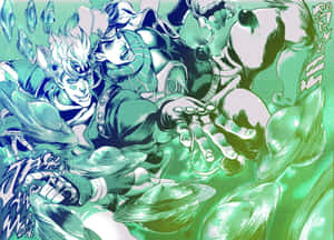 Intense Battle Tendency Action Scene Wallpaper