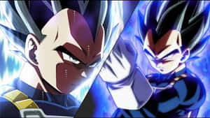 Intense Battle Unfolds - Goku And Vegeta Team Up! Wallpaper