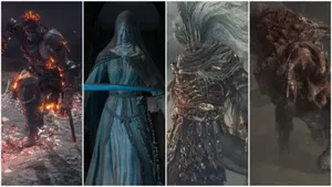 Intense Battle With Dark Souls Bosses Wallpaper