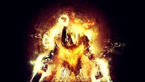 Intense Battle With Halo's Arbiter Wallpaper