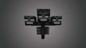 Intense Battle With The Wither Boss In Minecraft Wallpaper