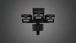Intense Battle With The Wither Boss In Minecraft Wallpaper