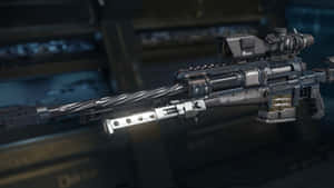 Intense Battlefield Action With Call Of Duty Weapons Wallpaper