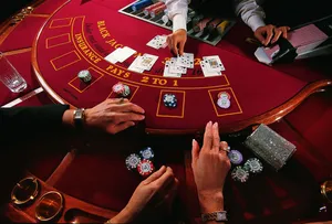 Intense Blackjack Gameat Casino Wallpaper