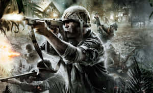 Intense Call Of Duty Battle Action Wallpaper