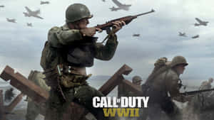 Intense Call Of Duty Battle Scene Wallpaper