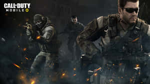 Intense Call Of Duty First-person Shooter Battle Wallpaper