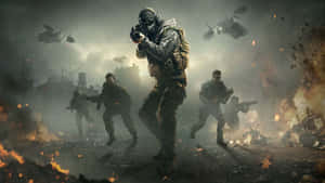 Intense Call Of Duty Gameplay Moment Wallpaper