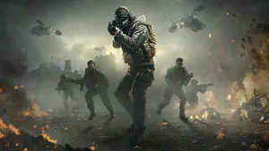 Intense Call Of Duty Gameplay Moment Wallpaper