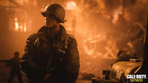 Intense Call Of Duty Soldiers In Action Wallpaper