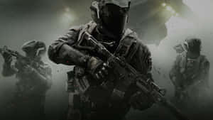 Intense Call Of Duty Soldiers In Battle Wallpaper