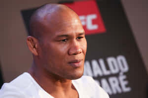 Intense Close-up Of Mixed Martial Artist Ronaldo Souza Wallpaper