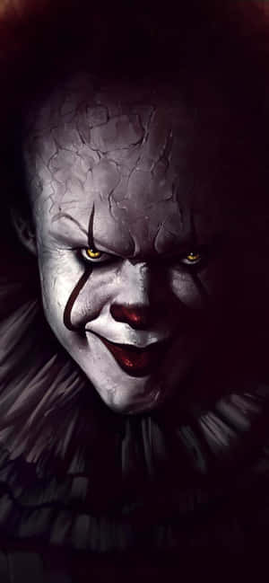 Intense_ Clown_ Portrait Wallpaper