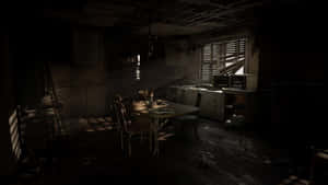 Intense Combat In Resident Evil 7 Wallpaper