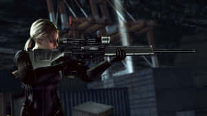 Intense Face-off In Resident Evil 5 Wallpaper